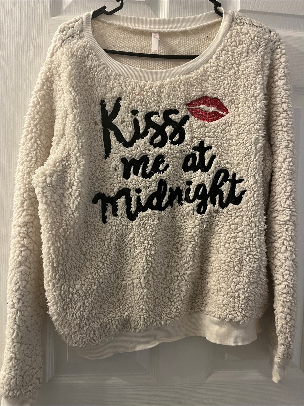 NYE Fuzzy Light Up Fleece Sweater